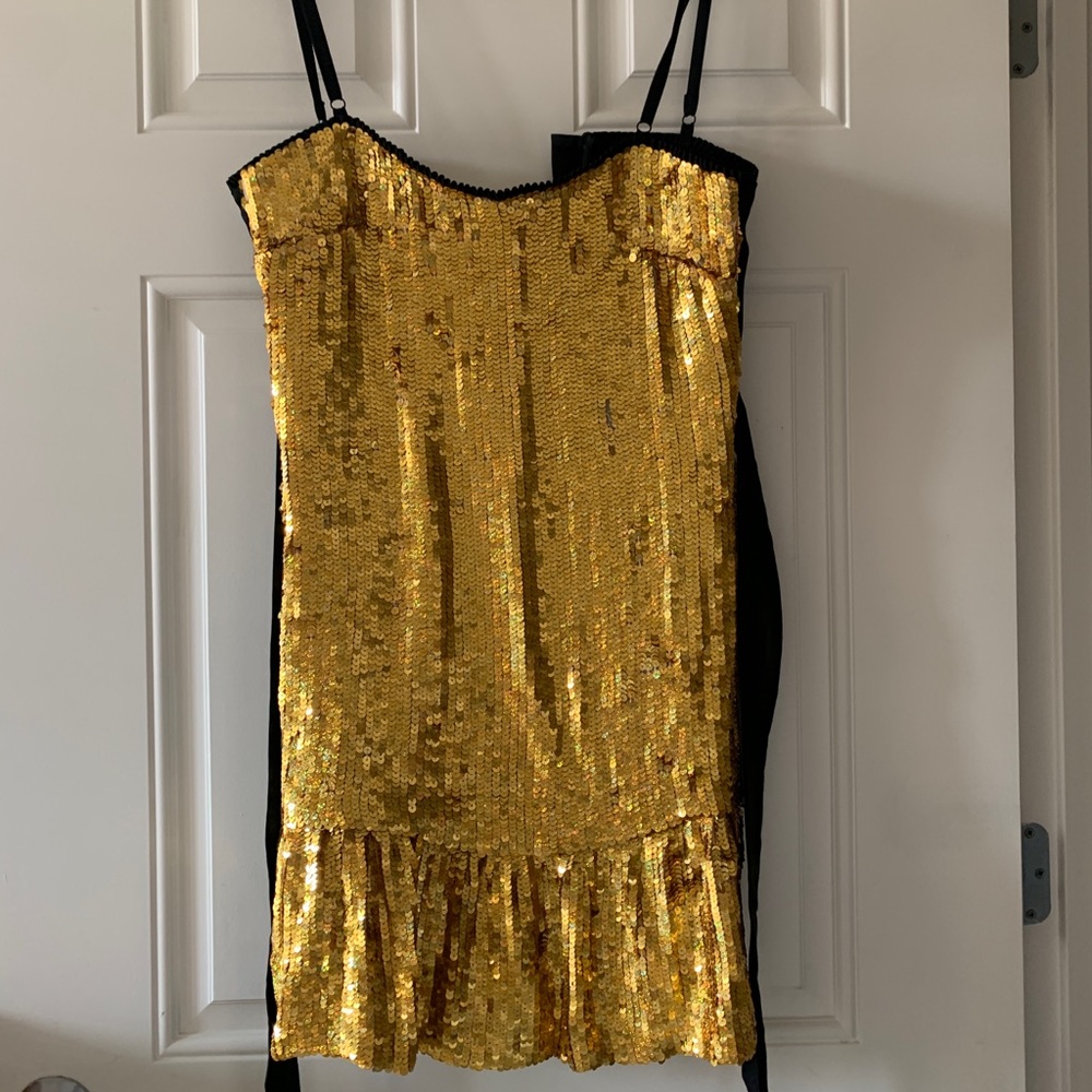 Dolce & Gabanna gold dress